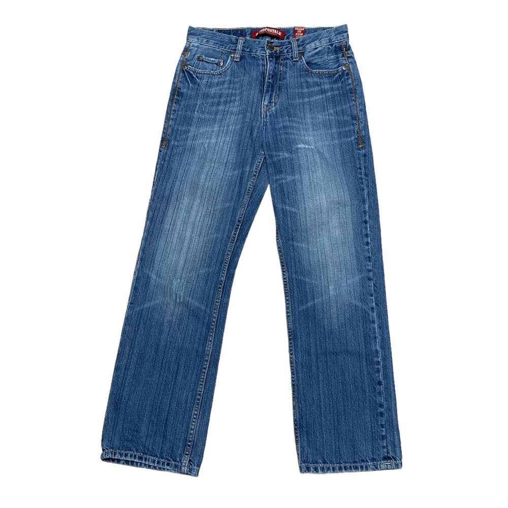 Y2K Aeropostale Straight Leg Jeans Women’s 27/28 Vintage Mid Rise Denim Casual